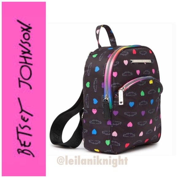 Betsey Johnson Rainbow Hearts ?❤️Backpack main image 16